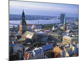 Skyline of Riga, Latvia-Peter Adams-Mounted Photographic Print