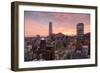 Skyline of Santiago with the Gran Torre, Santiago, Chile, South America-Yadid Levy-Framed Photographic Print