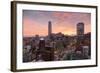 Skyline of Santiago with the Gran Torre, Santiago, Chile, South America-Yadid Levy-Framed Photographic Print