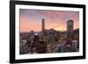 Skyline of Santiago with the Gran Torre, Santiago, Chile, South America-Yadid Levy-Framed Photographic Print