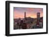 Skyline of Santiago with the Gran Torre, Santiago, Chile, South America-Yadid Levy-Framed Photographic Print