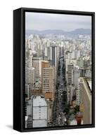 Skyline of Sao Paulo, Brazil, South America-Yadid Levy-Framed Stretched Canvas