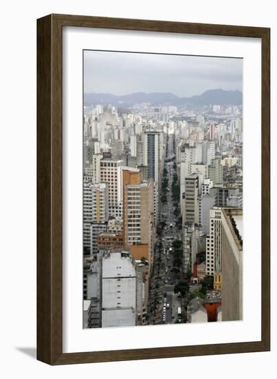 Skyline of Sao Paulo, Brazil, South America-Yadid Levy-Framed Photographic Print