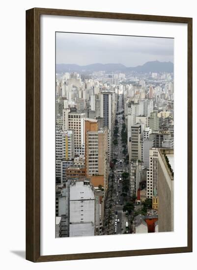 Skyline of Sao Paulo, Brazil, South America-Yadid Levy-Framed Photographic Print