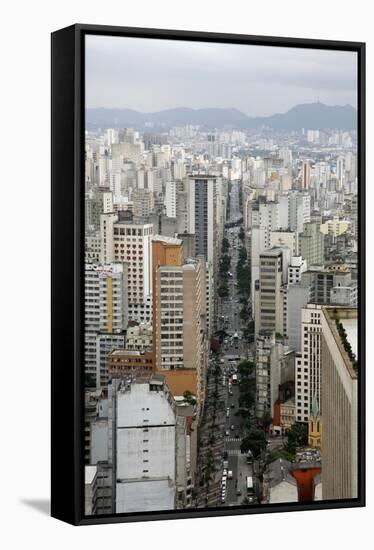 Skyline of Sao Paulo, Brazil, South America-Yadid Levy-Framed Stretched Canvas