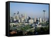 Skyline of Seattle, Washington State, USA-Firecrest Pictures-Framed Stretched Canvas