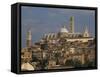 Skyline of Siena, Tuscany, Italy, Europe-Rainford Roy-Framed Stretched Canvas