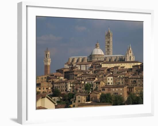 Skyline of Siena, Tuscany, Italy, Europe-Rainford Roy-Framed Photographic Print