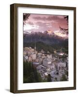 Skyline of St. Moritz, Graubunden, Switzerland-Doug Pearson-Framed Photographic Print