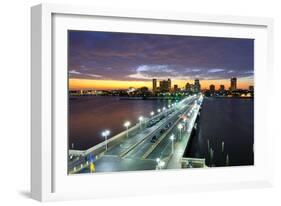 Skyline of St. Petersburg, Florida from the Pier.-SeanPavonePhoto-Framed Photographic Print