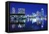 Skyline of St. Petersburg, Florida-SeanPavonePhoto-Framed Stretched Canvas