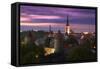 Skyline of Tallinn-Jon Hicks-Framed Stretched Canvas