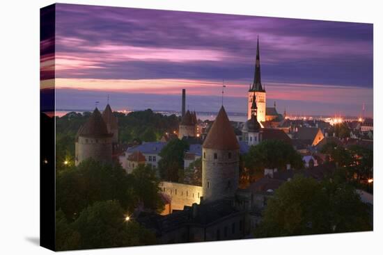Skyline of Tallinn-Jon Hicks-Stretched Canvas