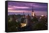 Skyline of Tallinn-Jon Hicks-Framed Stretched Canvas