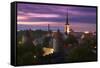 Skyline of Tallinn-Jon Hicks-Framed Stretched Canvas