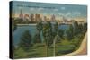 'Skyline of Tampa, from Davis Island, Tampa, Florida', c1940s-Unknown-Stretched Canvas