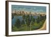 'Skyline of Tampa, from Davis Island, Tampa, Florida', c1940s-Unknown-Framed Giclee Print