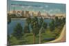 'Skyline of Tampa, from Davis Island, Tampa, Florida', c1940s-Unknown-Mounted Giclee Print