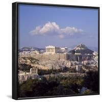 Skyline of the Acropolis with Lykabettos Hill in the Background, Athens, Greece-Roy Rainford-Framed Photographic Print