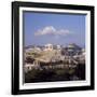 Skyline of the Acropolis with Lykabettos Hill in the Background, Athens, Greece-Roy Rainford-Framed Photographic Print