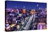 Skyline of the Asakusa District in Tokyo, Japan with Famed Temples.-SeanPavonePhoto-Stretched Canvas