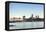 Skyline of the City of London and Tower Bridge at Twilight Shot from Bermondsey, London, England-Alex Robinson-Framed Stretched Canvas