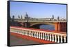 Skyline of the City of London, London, England, United Kingdom-Charles Bowman-Framed Stretched Canvas