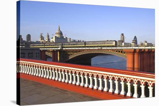 Skyline of the City of London, London, England, United Kingdom-Charles Bowman-Stretched Canvas