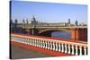 Skyline of the City of London, London, England, United Kingdom-Charles Bowman-Stretched Canvas