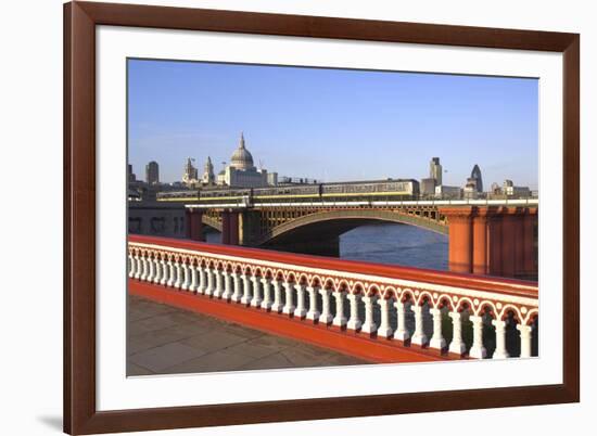 Skyline of the City of London, London, England, United Kingdom-Charles Bowman-Framed Photographic Print