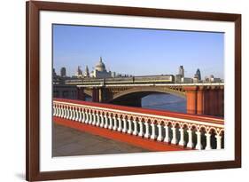 Skyline of the City of London, London, England, United Kingdom-Charles Bowman-Framed Photographic Print