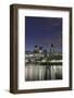 Skyline of the City of London with the Thames, Swiss Re Tower, South Shore of the Thames-Axel Schmies-Framed Photographic Print