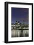 Skyline of the City of London with the Thames, Swiss Re Tower, South Shore of the Thames-Axel Schmies-Framed Photographic Print