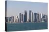 Skyline of the Doha Downtown-p.lange-Stretched Canvas