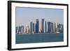 Skyline of the Doha Downtown-p.lange-Framed Photographic Print