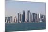 Skyline of the Doha Downtown-p.lange-Mounted Photographic Print