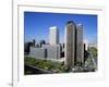 Skyline of the Financial District Including the Europa and Picasso Buildings, in Madrid, Spain-Nigel Francis-Framed Photographic Print