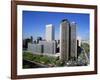 Skyline of the Financial District Including the Europa and Picasso Buildings, in Madrid, Spain-Nigel Francis-Framed Photographic Print