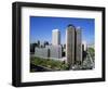 Skyline of the Financial District Including the Europa and Picasso Buildings, in Madrid, Spain-Nigel Francis-Framed Photographic Print