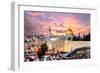 Skyline of the Old City at He Western Wall and Temple Mount in Jerusalem, Israel.-SeanPavonePhoto-Framed Photographic Print