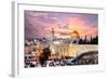 Skyline of the Old City at He Western Wall and Temple Mount in Jerusalem, Israel.-SeanPavonePhoto-Framed Photographic Print