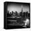 Skyline of the Skyscrapers of Manhattan by Night from Brooklyn-Philippe Hugonnard-Framed Stretched Canvas