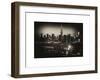 Skyline of the Skyscrapers of Manhattan by Night from Brooklyn-Philippe Hugonnard-Framed Art Print