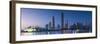 Skyline of Tianhe at dusk, Guangzhou, Guangdong, China-Ian Trower-Framed Photographic Print