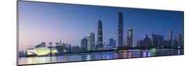 Skyline of Tianhe at dusk, Guangzhou, Guangdong, China-Ian Trower-Mounted Photographic Print