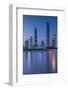 Skyline of Tianhe at dusk, Guangzhou, Guangdong, China-Ian Trower-Framed Photographic Print