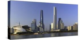 Skyline of Tianhe, Guangzhou, Guangdong, China, Asia-Ian Trower-Stretched Canvas