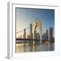 Skyline of Tianhe, Guangzhou, Guangdong, China-Ian Trower-Framed Photographic Print