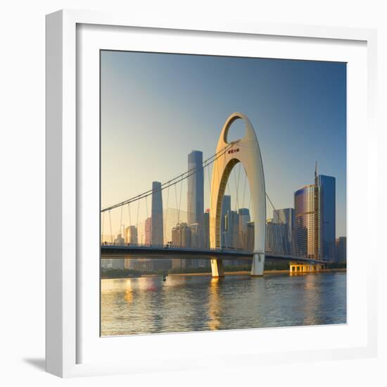 Skyline of Tianhe, Guangzhou, Guangdong, China-Ian Trower-Framed Photographic Print
