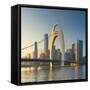 Skyline of Tianhe, Guangzhou, Guangdong, China-Ian Trower-Framed Stretched Canvas
